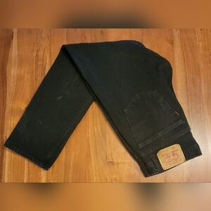 Men's Levis 505 Black 1990s Vintage Jeans